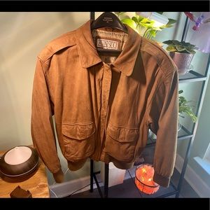 Avanti rare vintage brown leather jacket